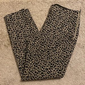 A New Day High Rise Skinny Ankle Leopard Print Pants